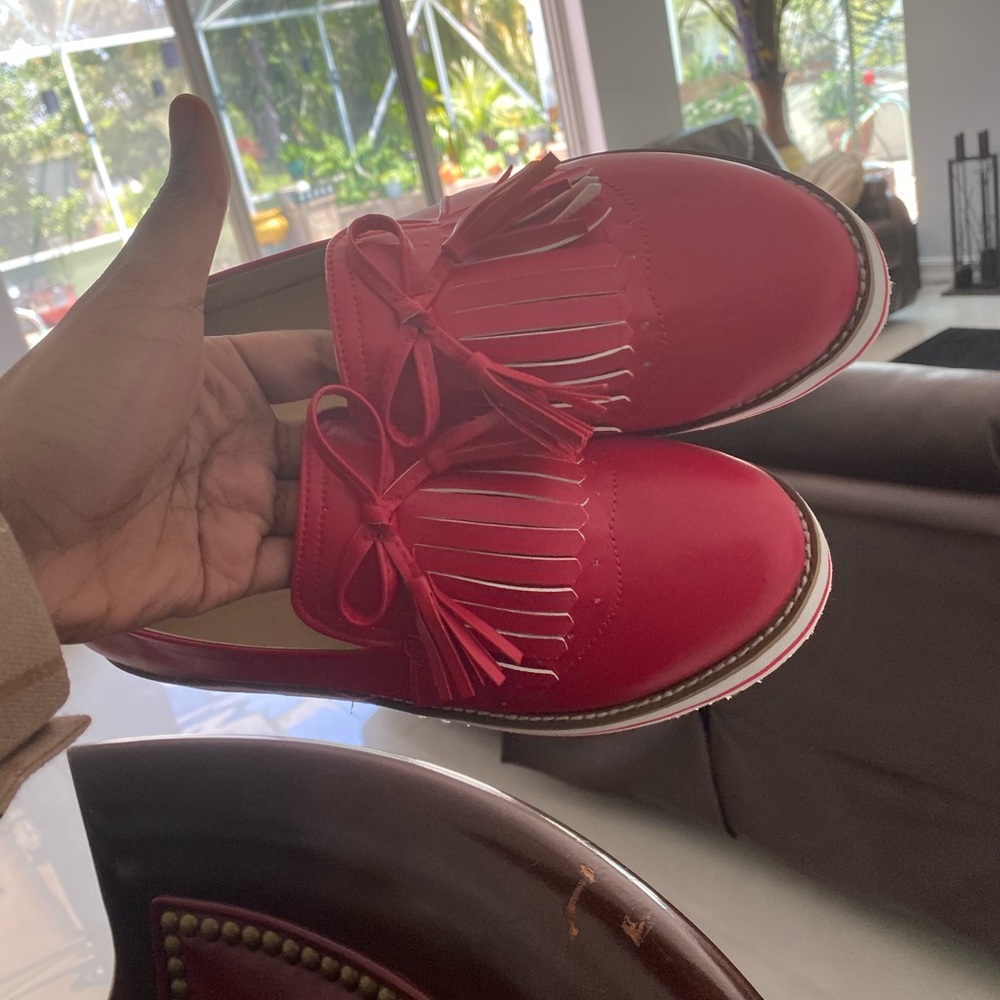 Red loafers/flats
